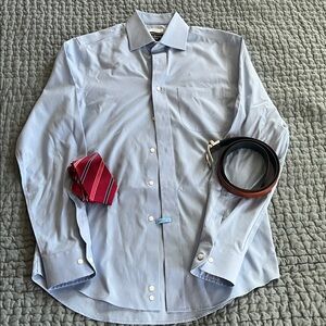 Jos. A. Bank Light Blue Traveler Shirt (Sz 15 34/35)